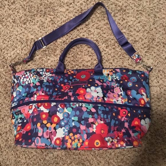 vera bradley expandable travel bag